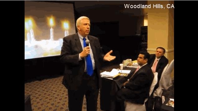 Atlanta criminal lawyer William C. Head speaking at seminar in Woodland Hills, CA on how to operate a successful criminal law practice.