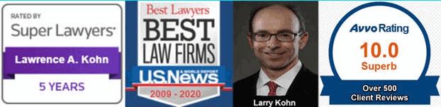 Atlanta DUI lawyer Larry Kohn has Super Lawyer and Superb ratings as a criminal defense attorney near me.
