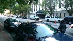 An image of a parked car, emphasizing the scenario of hitting an unoccupied vehicle after a hit and run accident in Georgia