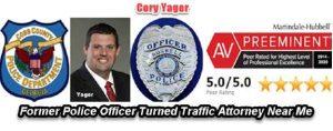 Cory Yager, a former Cobb County and Roswell police officer, now a top-rated Georgia DUI and criminal defense attorney with many 5-star ratings.