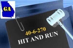 OCGA 40-6-270 Hit and Run