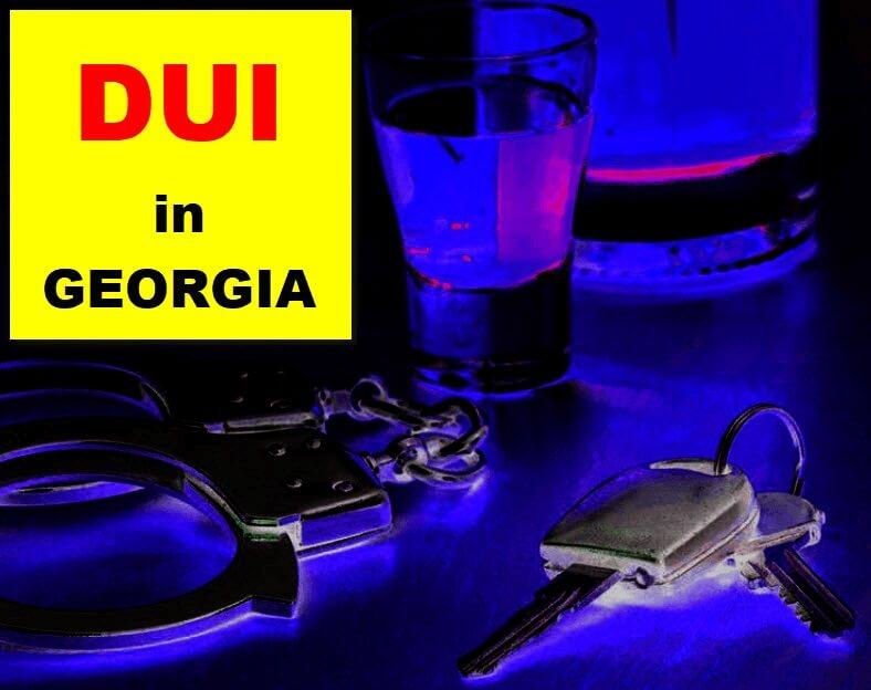 Keys taken after a DUI Arrest in Georgia for being over the legal alcohol limit