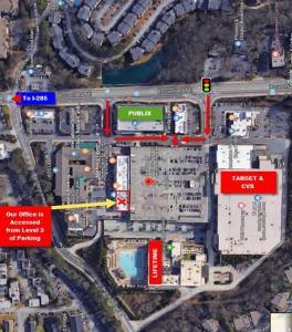 Aerial View of DUI Law office in Sandy Springs, Georgia