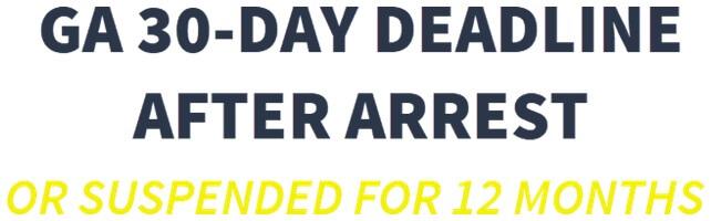 You only have 30 days after arrest to appeal OR (if eligible) to install the Ignition Interlock Device. Hardship license 30-day deadline after DUI arrest
