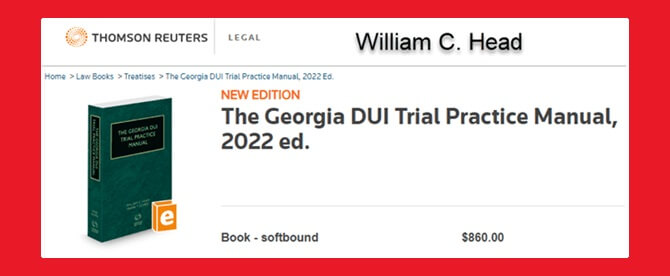 Georgia DUI Trial Practice Manual 2022 Edition